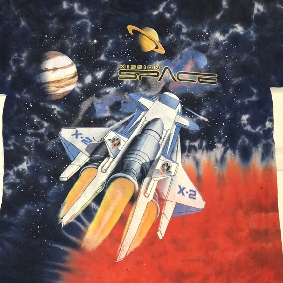 Disney Other - Vtg Mission Space Walt Disney World dye tide shirt